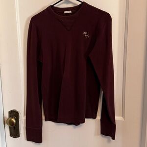 Abercrombie & Fitch Deep Red Muscle Thermal Vintage!